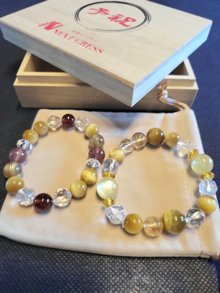 NEXTGRESS未来につなぐ予祝ブレスレット制作、お客様のブレスレット写真