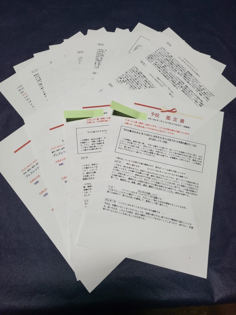 NEXTGRESS予祝ブレスレット、お客様の鑑定書